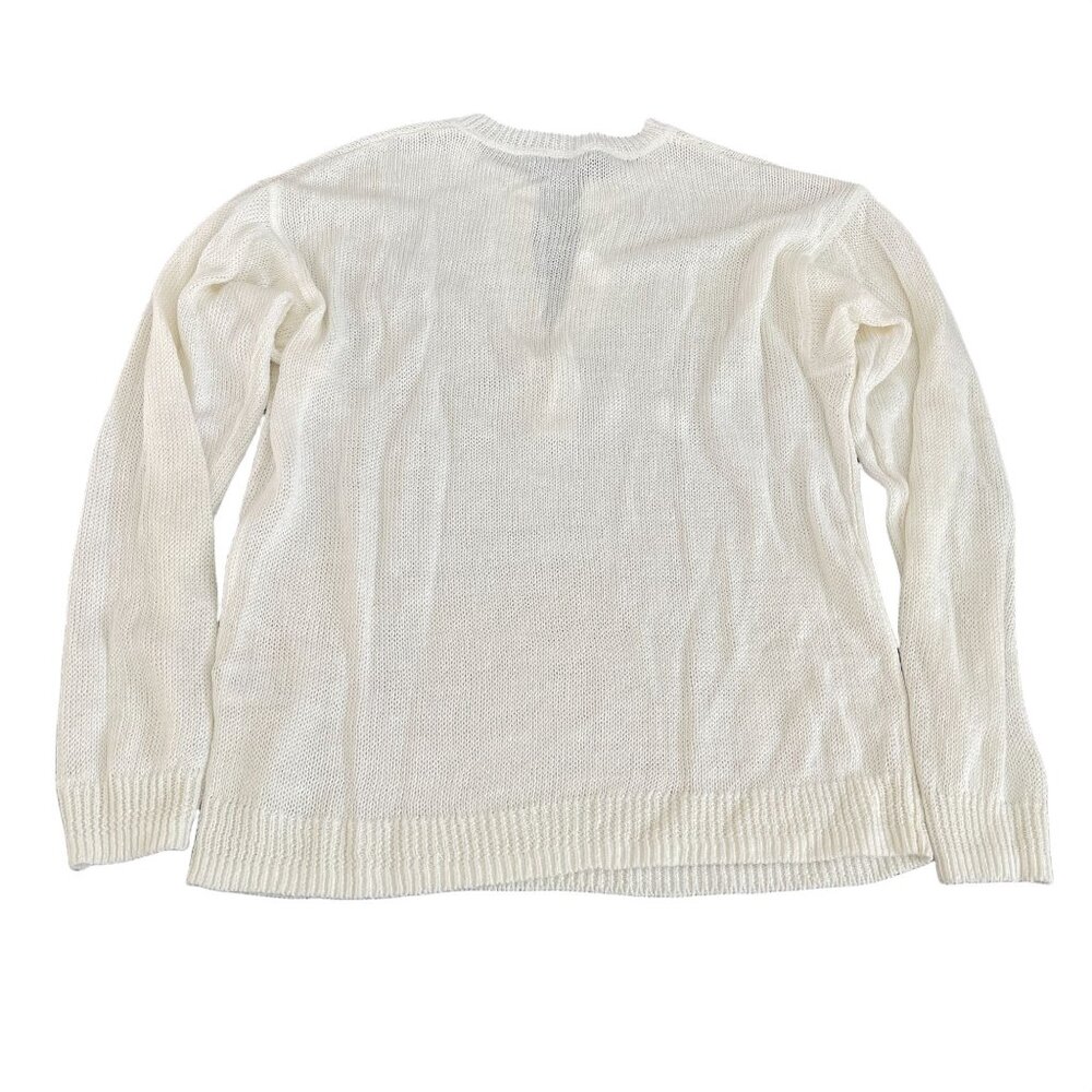 J Crew LS White Light Sweater Women's Top, Size XS - Picture 4 of 6